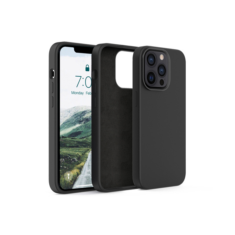 蘋果新款13硅膠液態(tài)手機(jī)殼，加厚款液態(tài)硅膠手機(jī)套定制